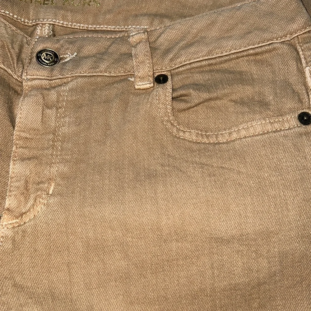 Michael Kors mustard skinny‎ jeans Sz 4 5 pocket stretch